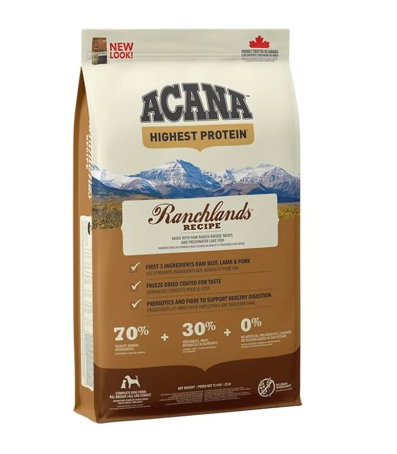 ACANA Ranchlands Dog 22,8 kg (2 x 11,4 kg)