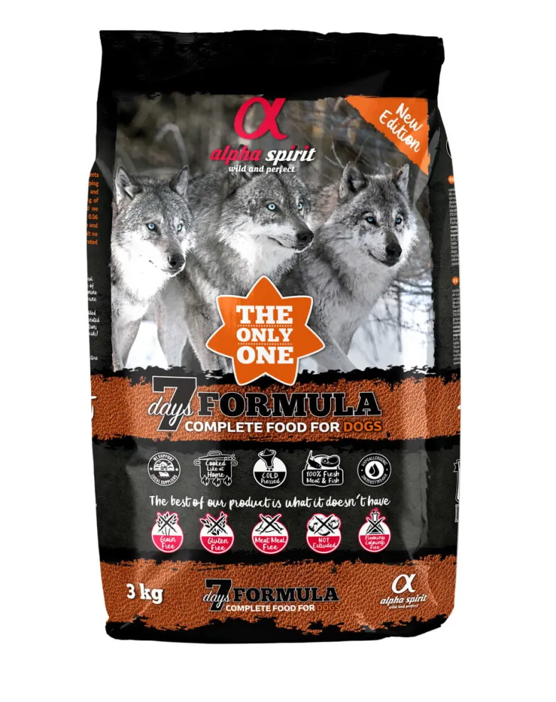 ALPHA SPIRIT The only one 7 days formula 3 kg Alimento secco completo per cani