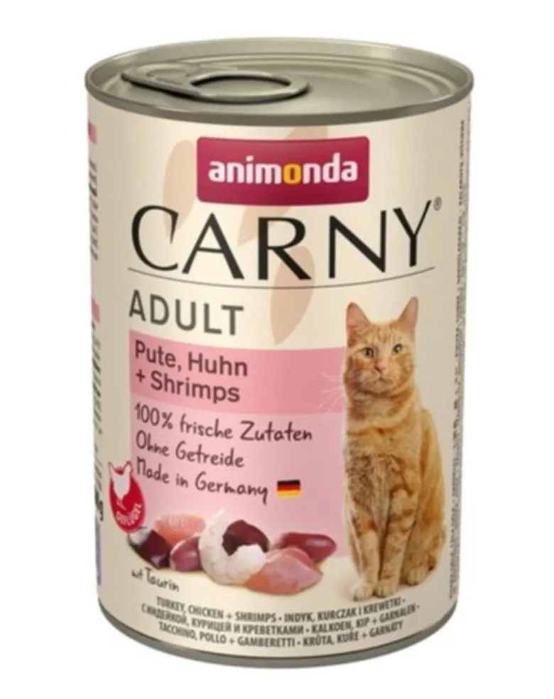 ANIMONDA Carny Adult con tacchino, pollo e gamberetti 400g