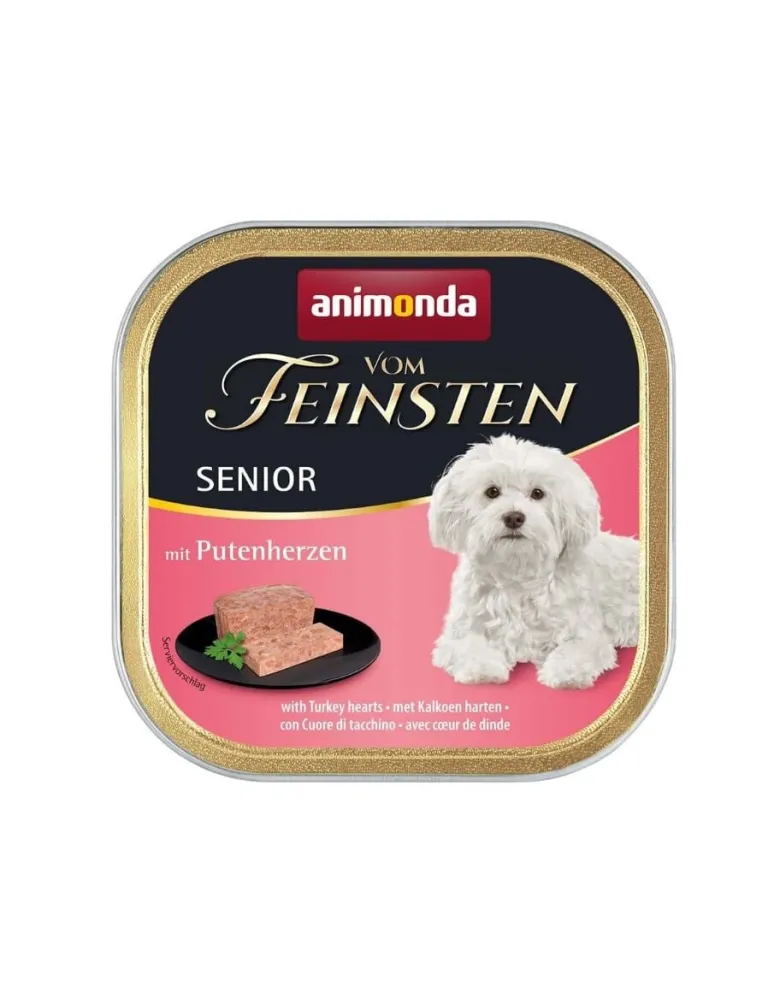 ANIMONDA vom Feinsten Senior con cuori di tacchino 150g