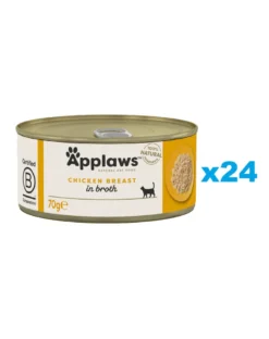 APPLAWS Cat Adult Chicken Breast in Broth petto di pollo in brodo 24 x 70g