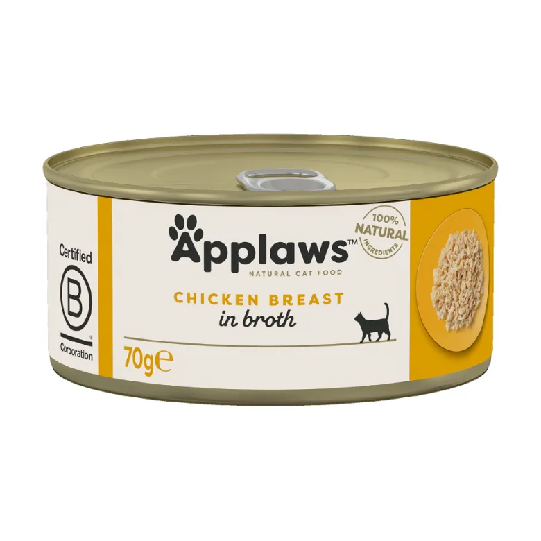 APPLAWS Cat Adult Chicken Breast in Broth petto di pollo in brodo 24 x 70g