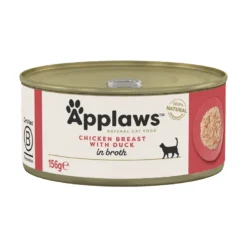 APPLAWS Cat Adult Chicken Breast with Duck in Broth petto di pollo con anatra in brodo 6 x 156g