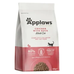 APPLAWS Cat Adult Chicken with Extra Duck 2,4 kg (6x400 g) pollo e anatra per gatti adulti