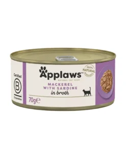 APPLAWS Cat Adult Mackerel with Sardine in Broth sgombri e sardine in brodo 24 x 70g