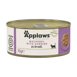 APPLAWS Cat Adult Mackerel with Sardine in Broth sgombri e sardine in brodo 72 x 70g