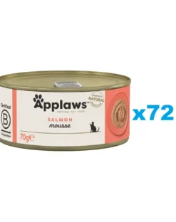 APPLAWS Cat Adult Mousse Salmon mousse con salmone 72 x 70g