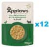 APPLAWS Cat Adult Pouch Chicken Breast with Asparagus in Broth pollo e asparagi in brodo 12 x 70g