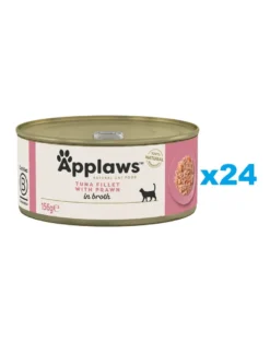 APPLAWS Cat Adult Tuna with Prawn in Broth tonno e gamberi in brodo 24 x 156g