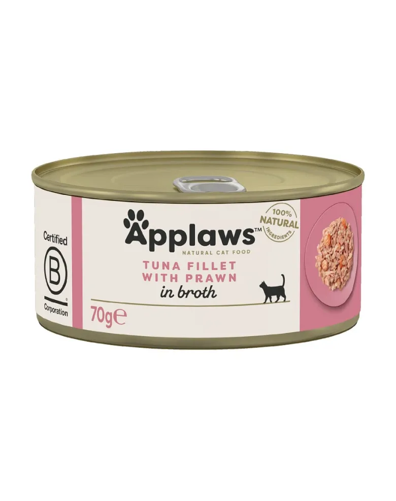 APPLAWS Cat Adult Tuna with Prawn in Broth tonno e gamberi in brodo 72 x 70g
