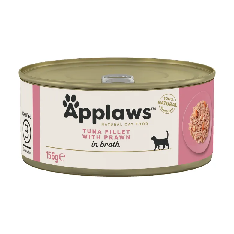 APPLAWS Cat Adult Tuna with Prawn in Broth tonno e gamberi in brodo 6 x 156g
