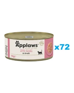 APPLAWS Cat Adult Tuna with Prawn in Broth tonno e gamberi in brodo 72 x 156g