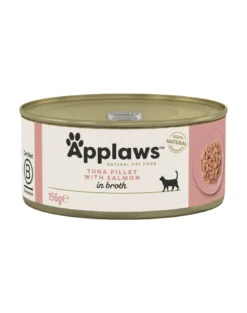 APPLAWS Cat Adult Tuna with Salmon in Broth tonno con salmone in brodo 24 x 156g