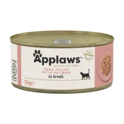 APPLAWS Cat Adult Tuna with Salmon in Broth tonno con salmone in brodo 24 x 156g