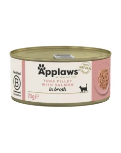 APPLAWS Cat Adult Tuna with Salmon in Broth tonno con salmone in brodo 6 x 70g