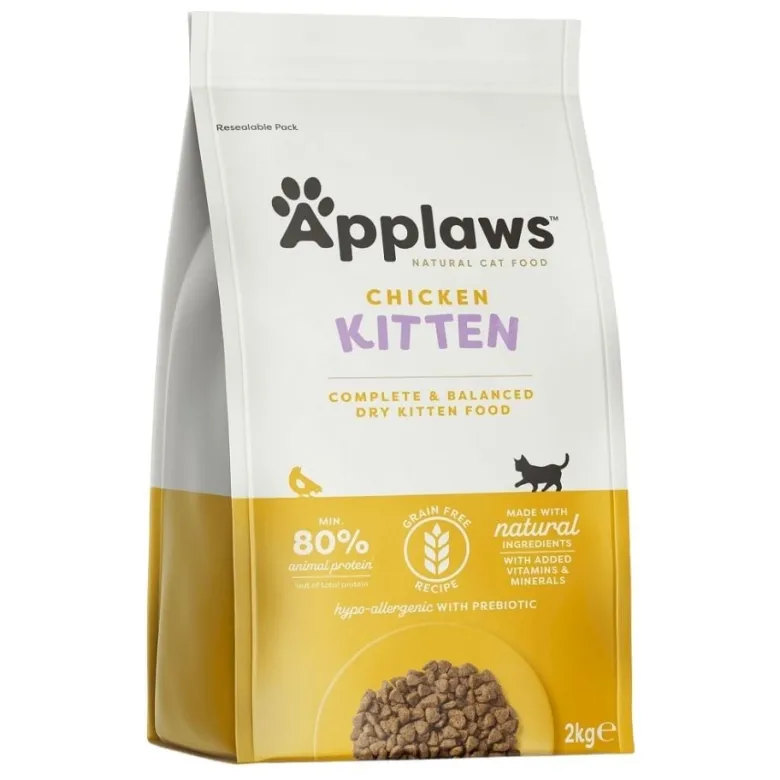 APPLAWS Cat Kitten Chicken 6 kg (3x2 kg) con pollo per gattini