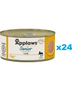 APPLAWS Cat Senior Chicken in Jelly pollo in gelatina per gatti anziani 24 x 70g