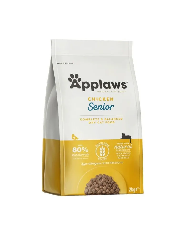 APPLAWS Cat Senior Chicken 6 kg (3x2 kg) pollo per gatti anziani
