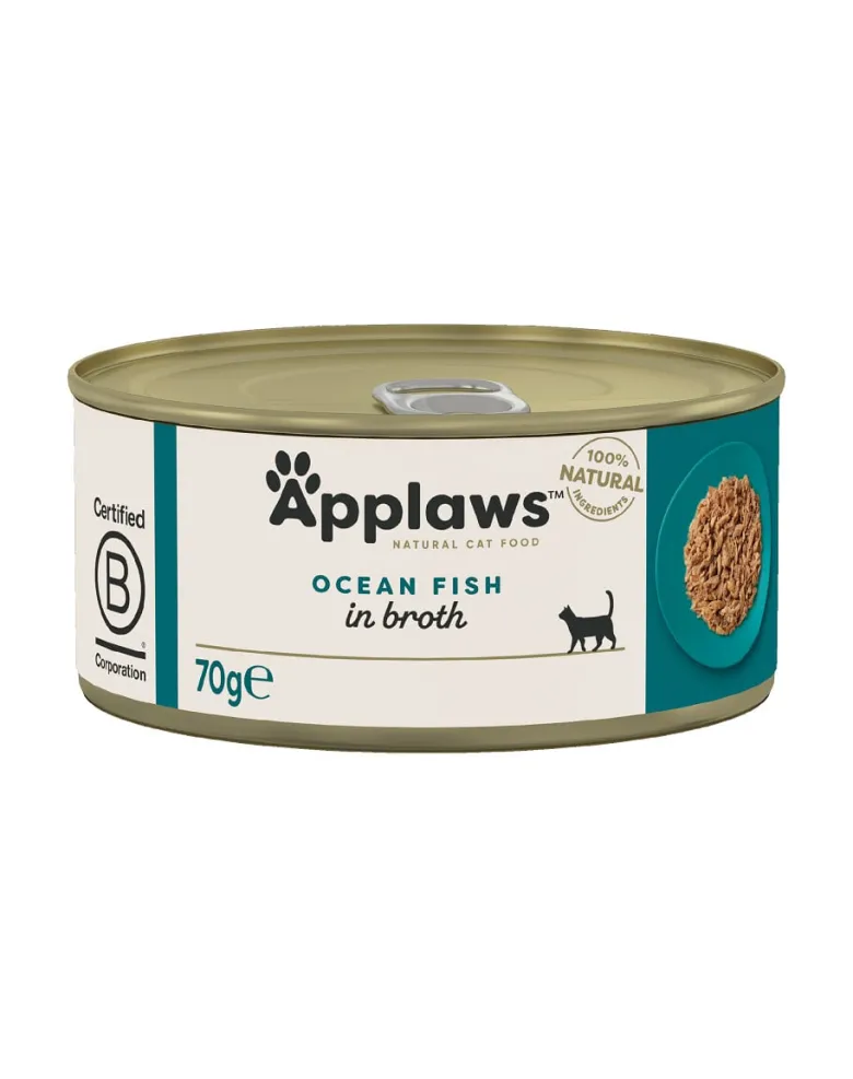 APPLAWS Cibo umido per gatti Pesce oceanico 70g