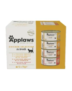 APPLAWS Collection cibo umido per gatti mix di sapori con pollo 12x70g