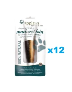 APPLAWS Filetto di sgombro in salsa di pesce 12 x 30g snack per gatti