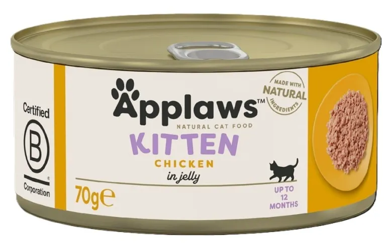 APPLAWS Kitten Chicken Breast cibo umido per gattini pollo in gelatina 6 x 70g