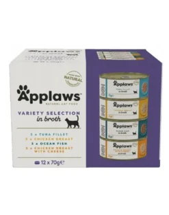 APPLAWS Set prova Supreme Colection Adult Lattine per gatti adulti 12 x 70 g