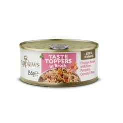 APPLAWS Taste Toppers Petto di pollo, prosciutto e zucca in brodo 12 x 156g