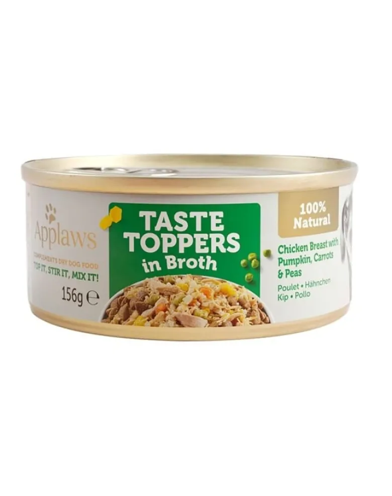 APPLAWS Taste Toppers Petto di pollo, zucca e piselli in brodo 12 x 156g