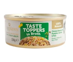 APPLAWS Taste Toppers Petto di pollo, zucca e piselli in brodo 12 x 156g