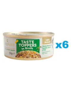 APPLAWS Taste Toppers Petto di pollo, zucca e piselli in brodo 6 x 156g