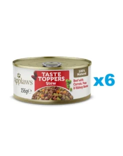 APPLAWS Taste Toppers Stufato con manzo, carote e piselli 6 x 156g