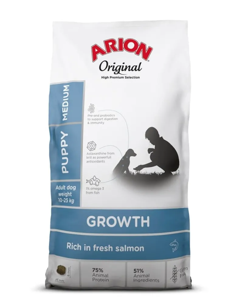 ARION Original Growth Puppy Medium Salmon Rice 2 kg