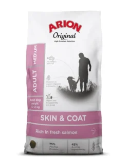 ARION Original Skin & Coat Adult Medium Salmon Rice 12 kg