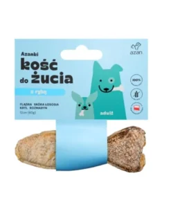 AZANKI Osso con platessa Pesce per cani 12cm