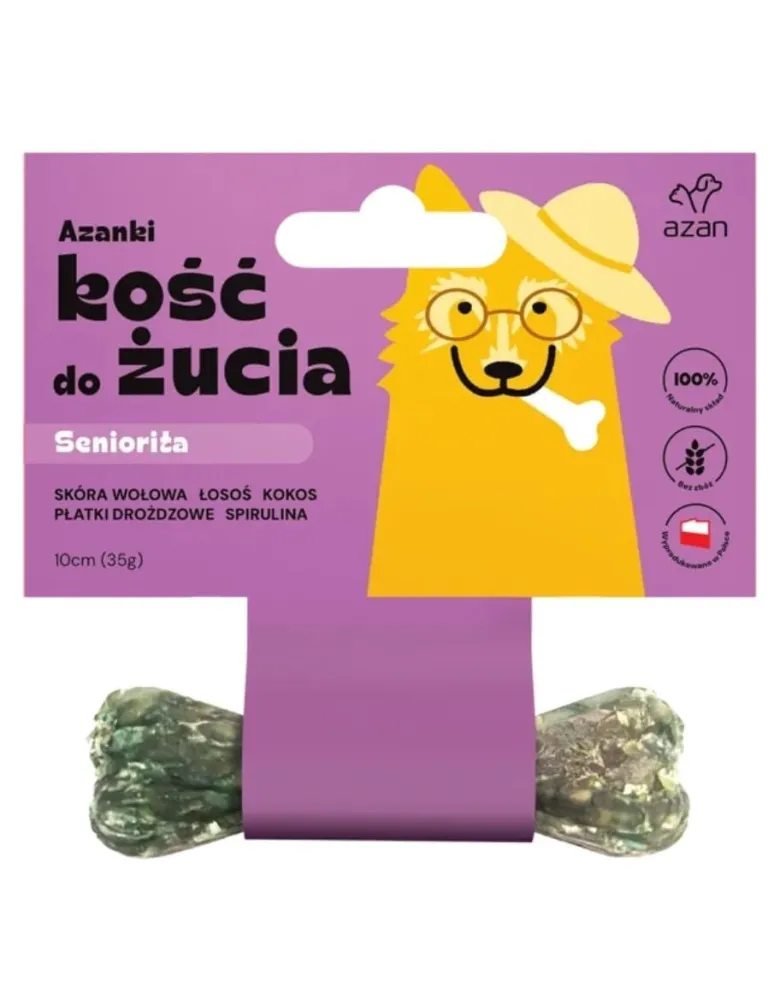 AZANKI Osso da masticare Seniorita per cani anziani 10cm