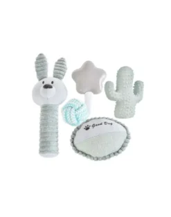 BARRY KING Set regalo per cani 5in1 grigio/blu