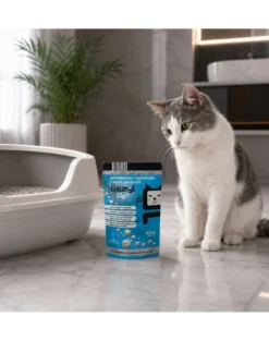 BAZYL Ag+ Assorbente di odori alla bentonite per gatti 450 g