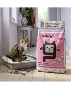 BAZYL Ag+ Compact Lavender 20L lettiera per gatti