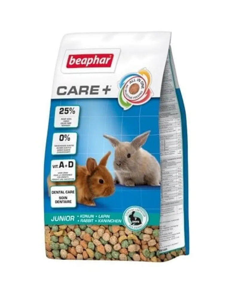 BEAPHAR Care+ Rabbit Junior cibo per conigli giovani 1,5kg