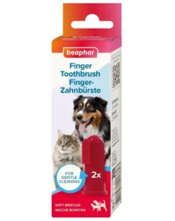 BEAPHAR Finger Toothbrush spazzolino da denti a dito per cani e gatti