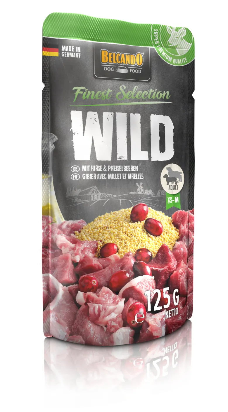 BELCANDO Bustina di selvaggina miglio mirtilli 24x125 g