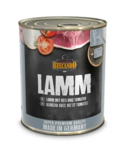 BELCANDO Cibo umido per cani agnello, riso e pomodoro 800 g