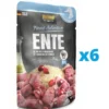 BELCANDO Cibo umido per cani con anatra, riso e mirtilli rossi 6 x 300g