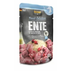 BELCANDO Cibo umido per cani con anatra, riso e mirtilli rossi 6 x 300g