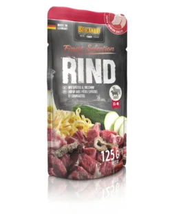 BELCANDO manzo, pasta e zucchine per cani adulti 125 g