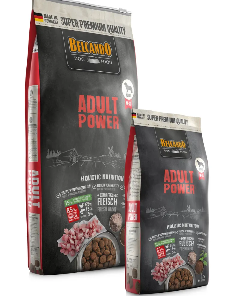 BELCANDO Power M-XL 1 kg cibo secco per cani molto attivi e fattrici in periodo di gestazione