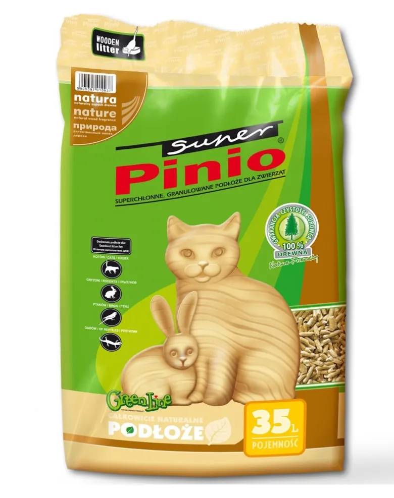 BENEK Lettiera in legno naturale Super Pinio 35l