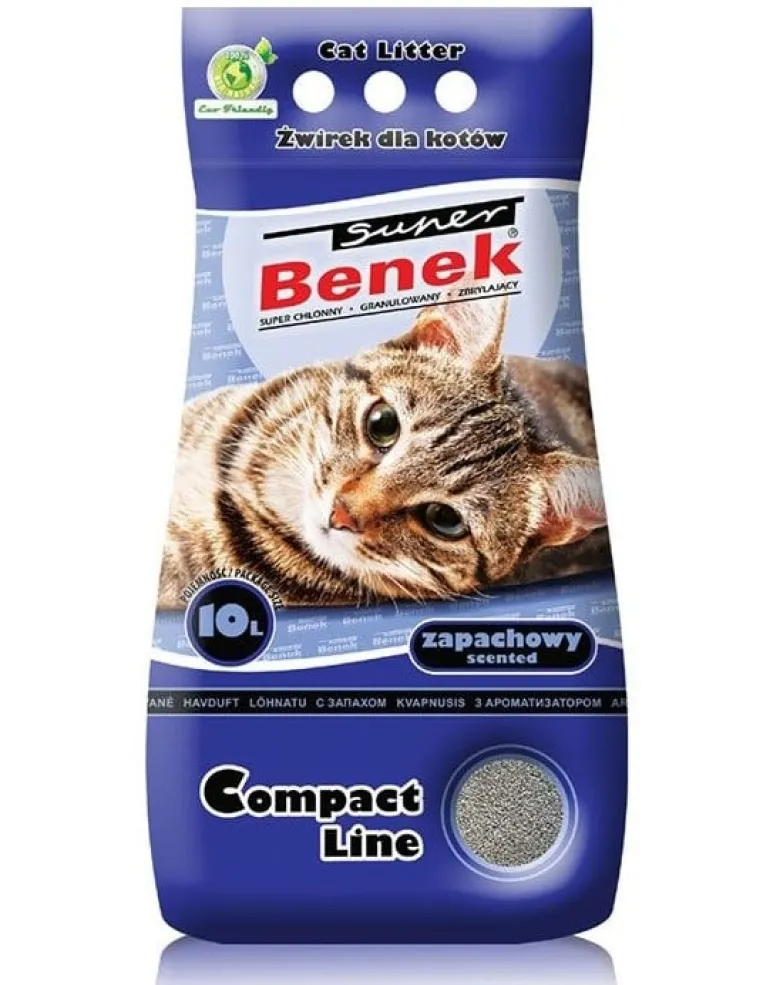 BENEK Lettiera profumata a zolle super compatta 10 L blu