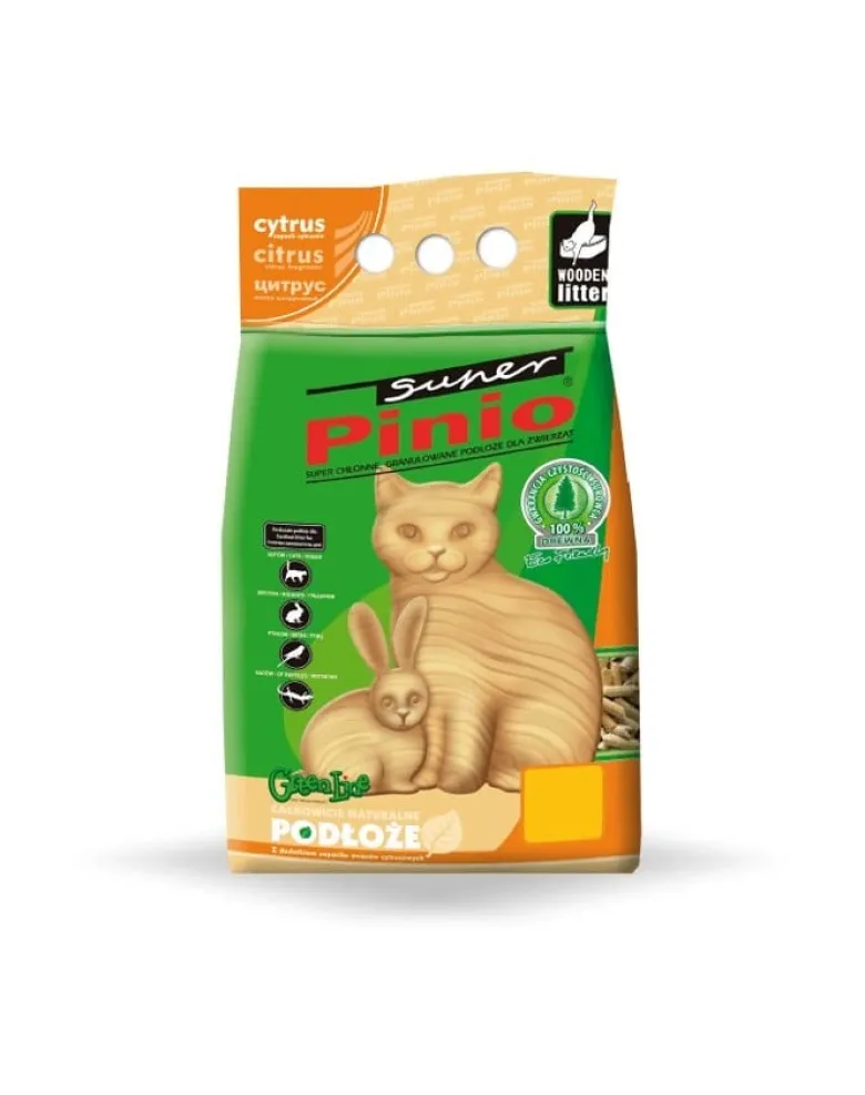 BENEK Super Pinio Lemon 5 l pellet naturale per gatti